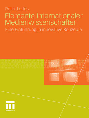 cover image of Elemente internationaler Medienwissenschaften